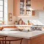 corian plan de travail illustration cuisine contemporaine