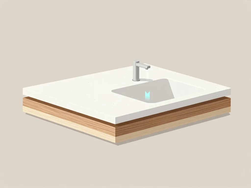 corian plan de travail diagramme structurel