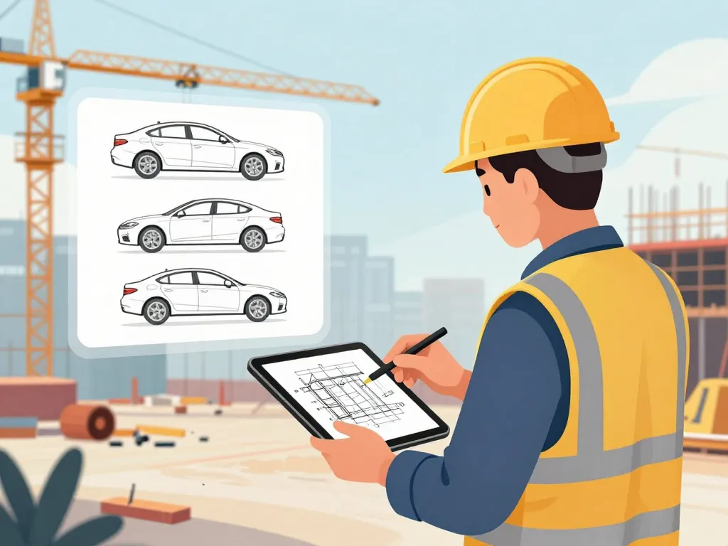 illustration élaboration coupe types chantier
