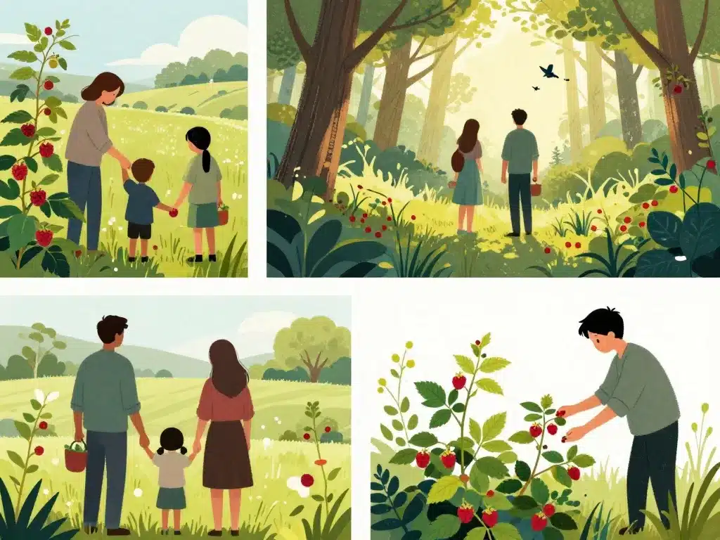 cueillette framboise lieux ferme jardin sauvage