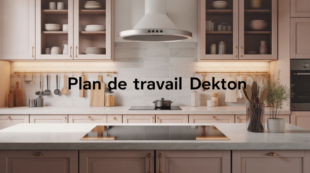 dekton plan de travail élégant cuisine lumineuse