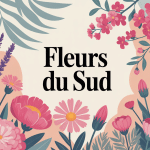 illustration jardin méditerranéen fleur sud