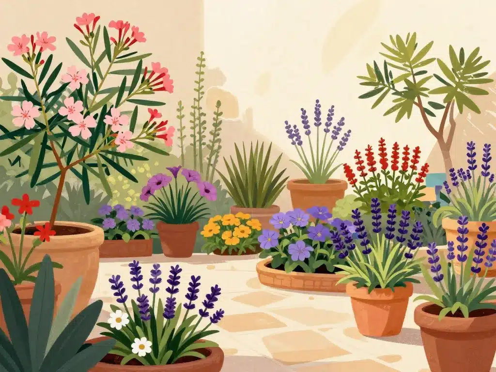 massif fleurs sud variétés jardin