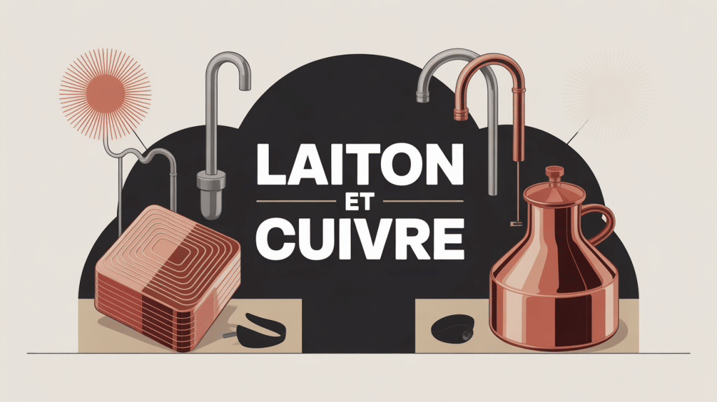 illustration laiton et cuivre comparaison usages