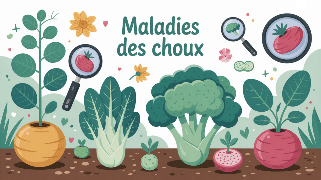 illustration globale maladie des choux photos potager