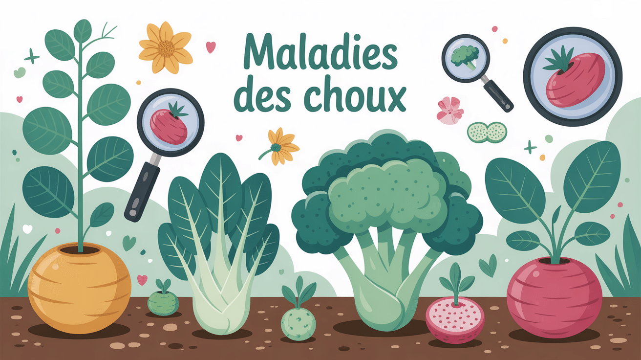 illustration globale maladie des choux photos potager