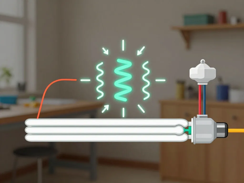schéma néon qui clignote composants