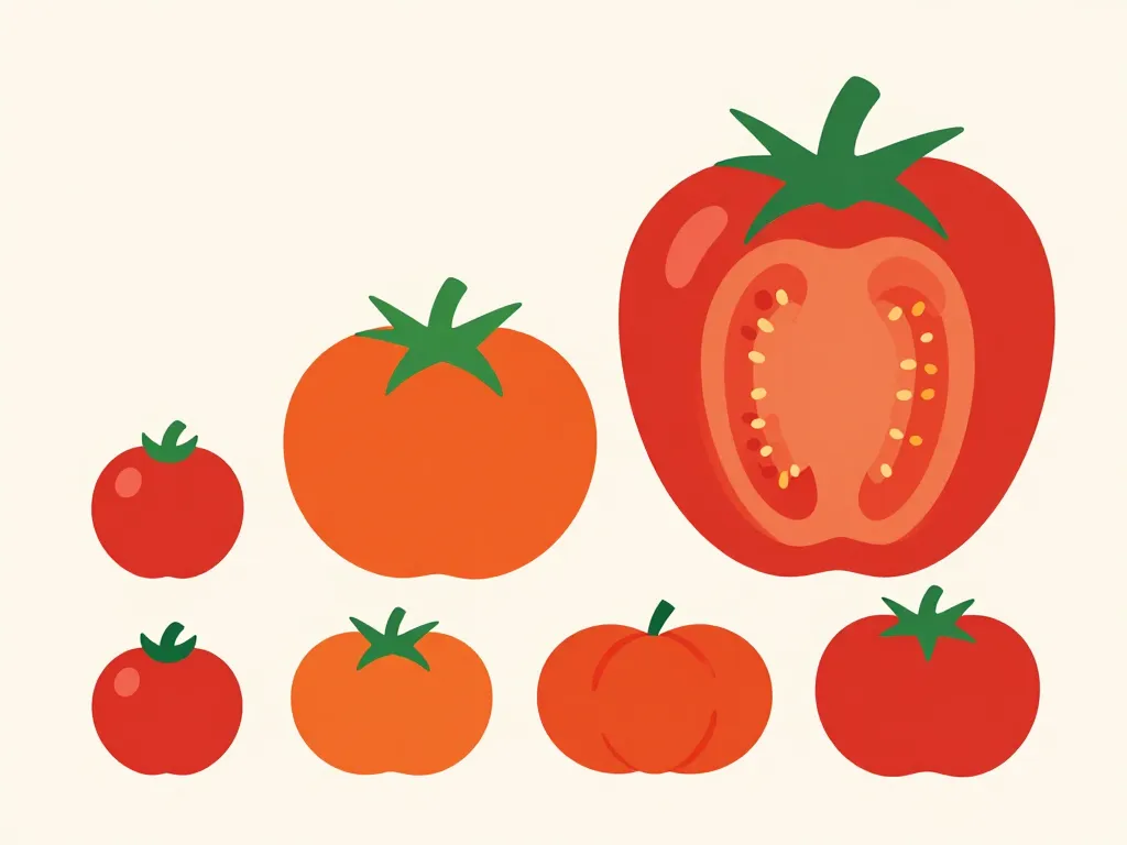 poid tomates tailles variétés visuel