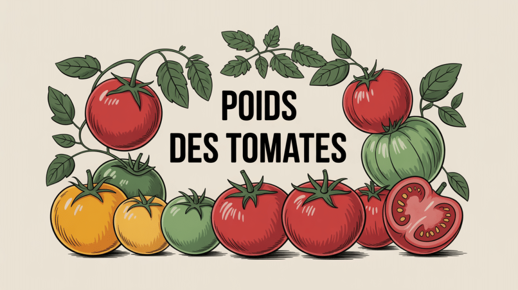 poid tomates variétés sur balance cuisine