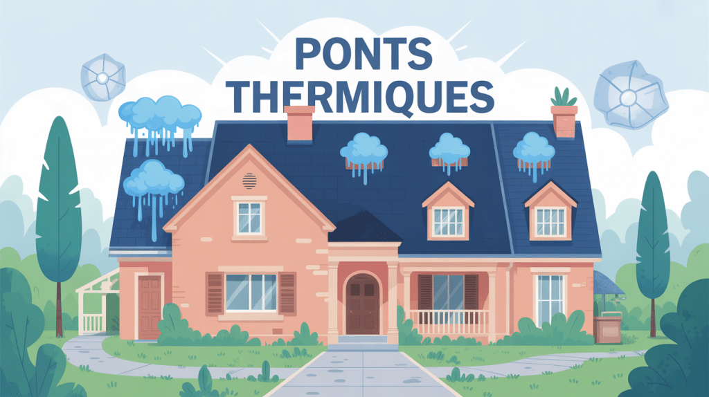 Schéma explicatif pont thermique moisissure maison