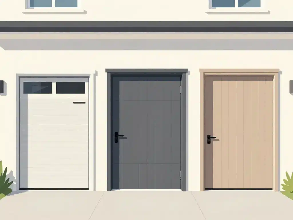 Exemples visuels prix de porte de garage sectionnelle entrée milieu haut de gamme