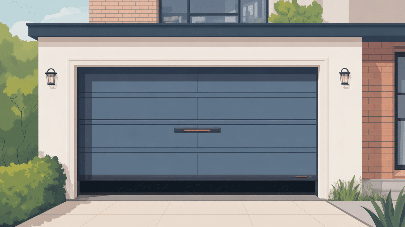 prix de porte de garage basculante illustration globale