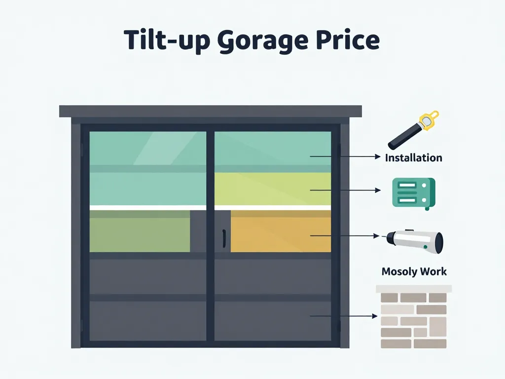 prix de porte de garage basculante répartition coût