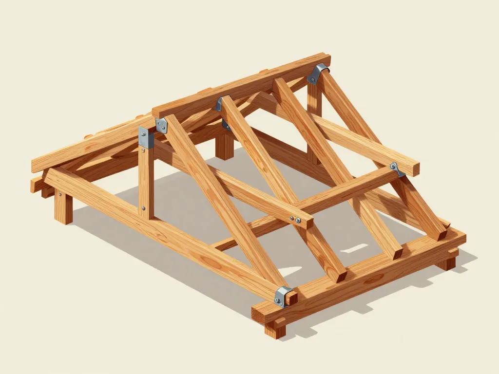 Illustration techniques pour renforcer une charpente
