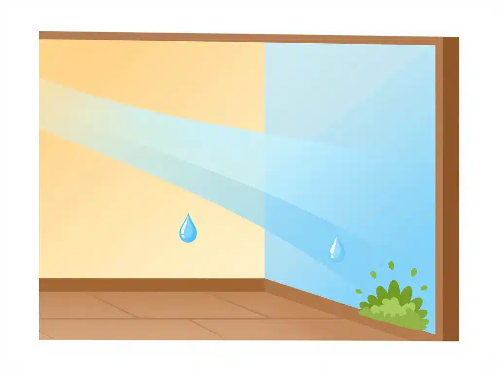 Schéma condensation pont thermique moisissure mur