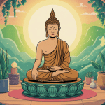 statue bouddha dans intérieur zen apaisant