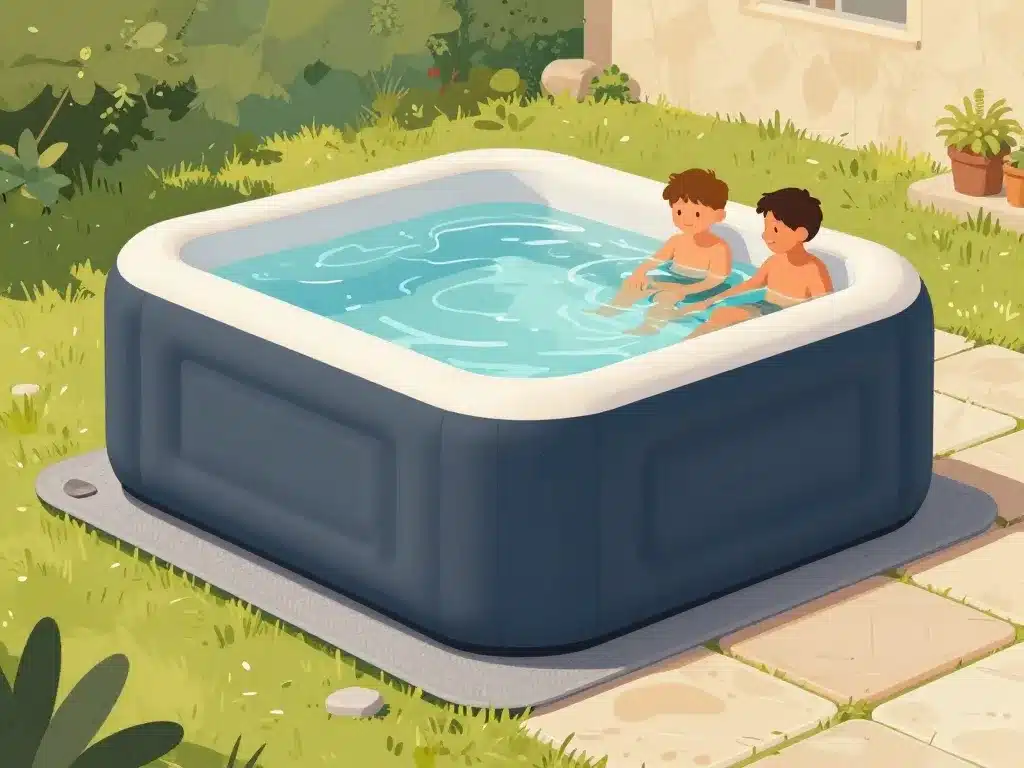 Conseils sur quoi poser un spa extérieur gonflable et protections