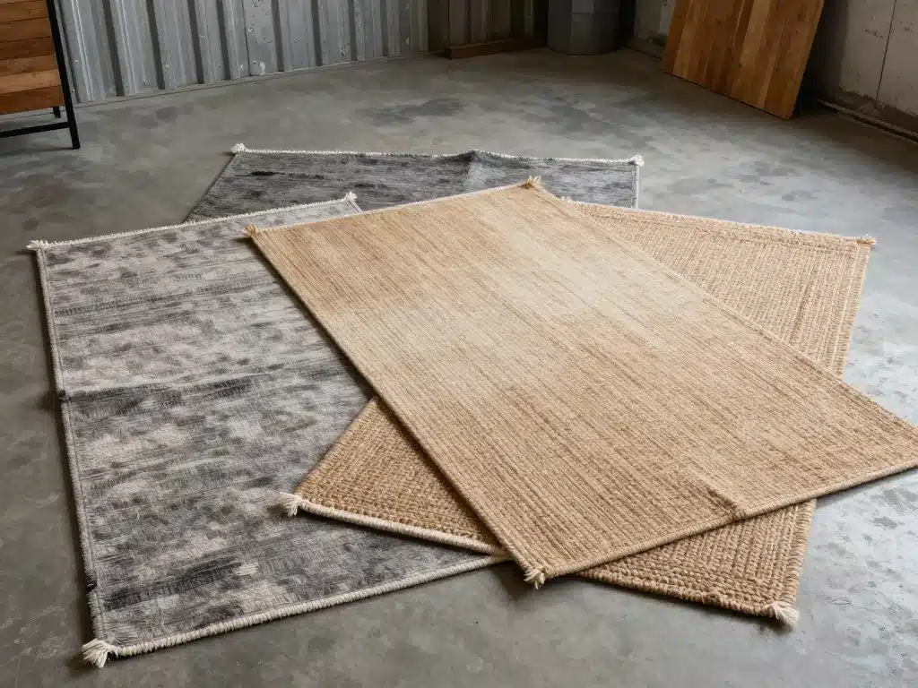 tapis pour style industriel matériaux couleurs ambiance urbaine