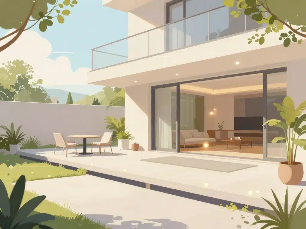 Conception moderne terrasse sur pilotis esthétique et fonctionnelle