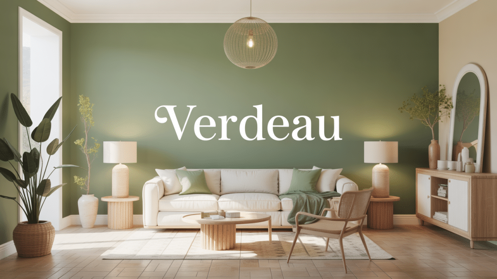 Ambiance intérieur élégante avec verdeau couleur