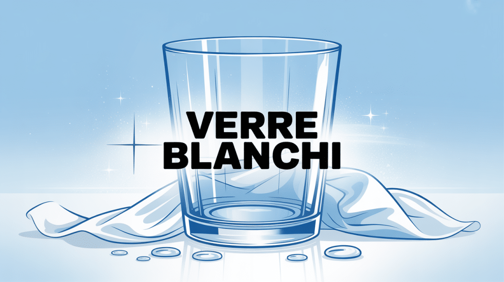 verre blanchi illustration stylisée sur fond lumineux