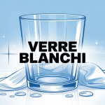 verre blanchi illustration stylisée sur fond lumineux
