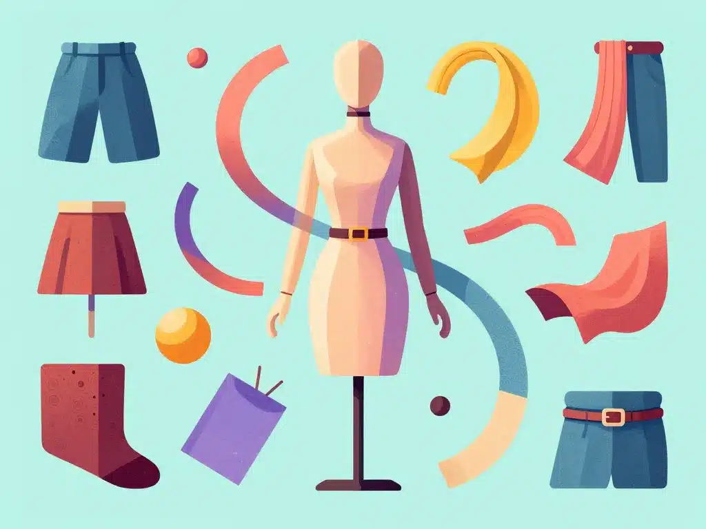 structurer silhouette morphologie i vetement en i accessoires