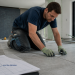 carrelage joint de dilatation posé au sol
