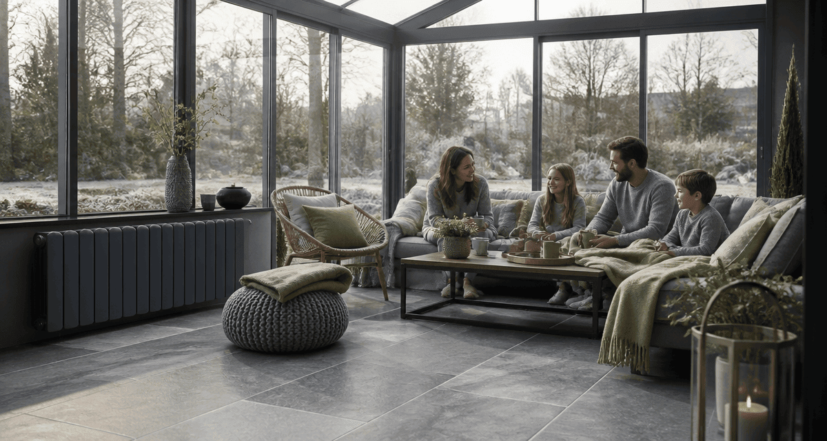 comment chauffer une veranda moderne en hiver