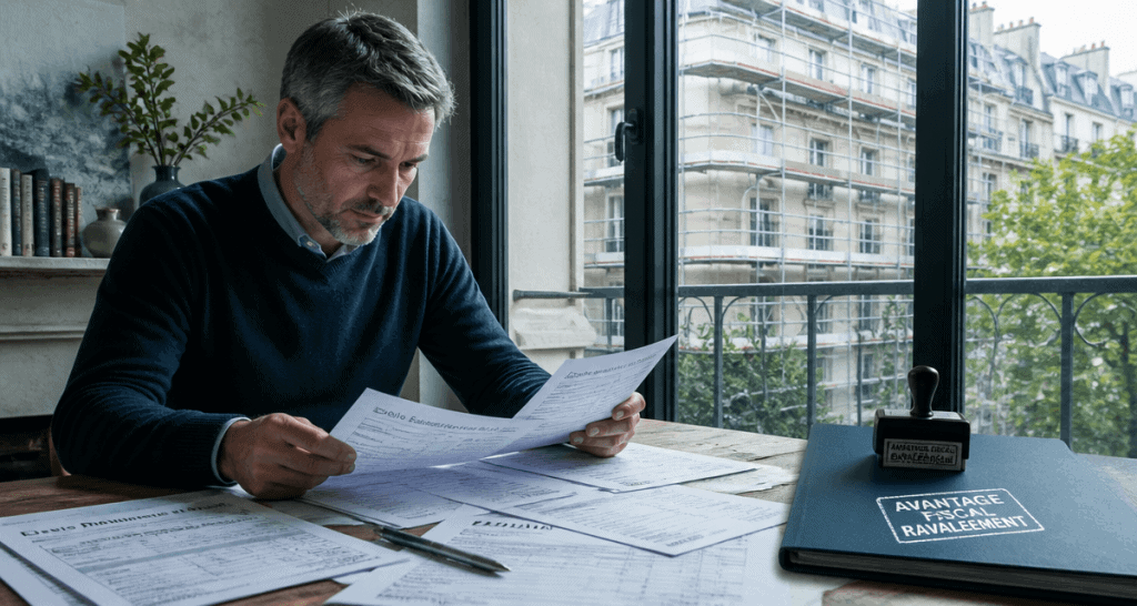 comment déclarer un ravalement de façade aux impôts, propriétaire vérifie devis