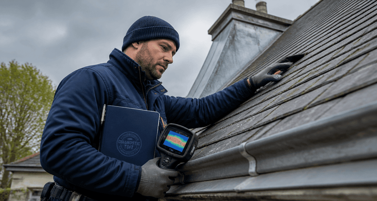 diagnostic toit couvreur inspecte toiture ardoise