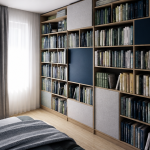 isolation phonique mur chambre sans travaux bibliothèque et rideau acoustique