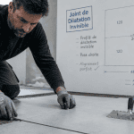 artisan pose joint de dilatation carrelage invisible