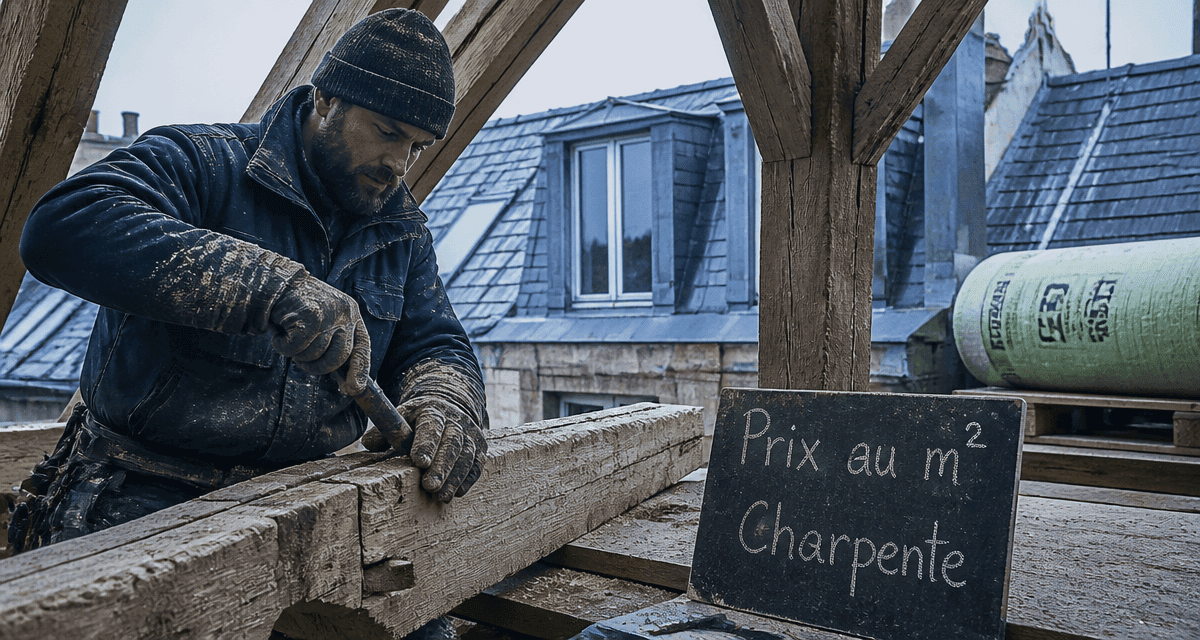 prix m2 charpente charpentier toiture