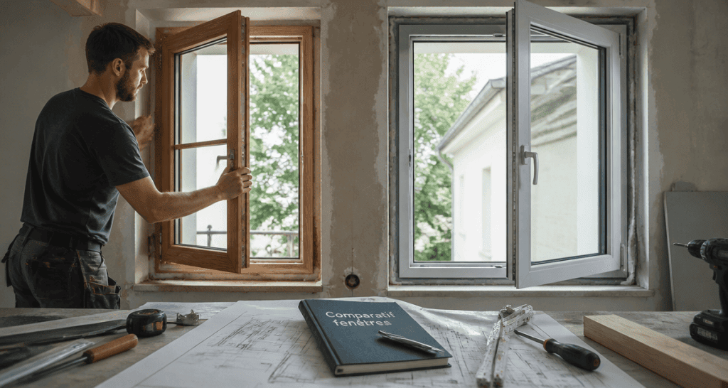 pvc ou bois pour les fenetres artisan pose deux materiaux