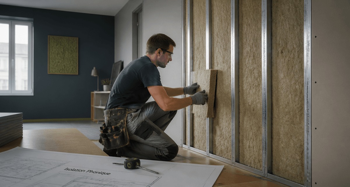 Quel est le meilleur isolant phonique posé dans un appartement moderne