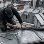 terrasson en zinc posé par couvreur