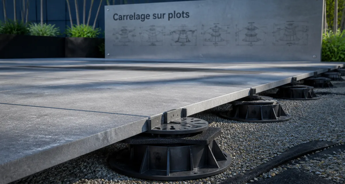 Carrelage sur plot inconvenients : terrasse durable sur plots ronds