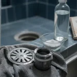 Déboucher la douche : bonde démontée, bicarbonate et vinaigre