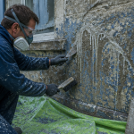 decaper facade peinture mur ancien