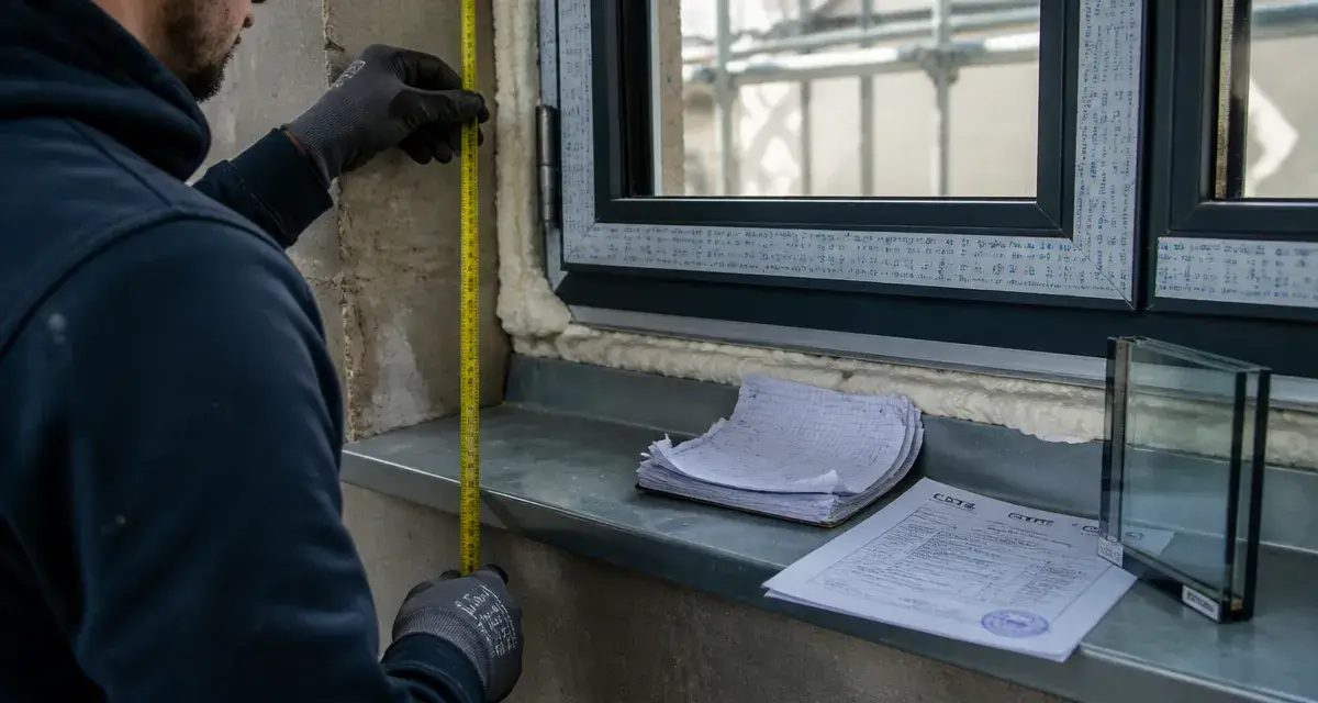 Fenetre double vitrage sur mesure en chantier : vérification et étanchéité