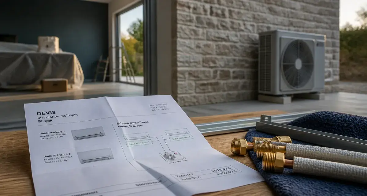 Prix climatisation maison 100m2 : devis, unités intérieures et schéma multisplit