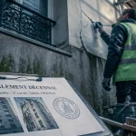 Ravalement de façade tous les combien : contrôle fissures sur échafaudage