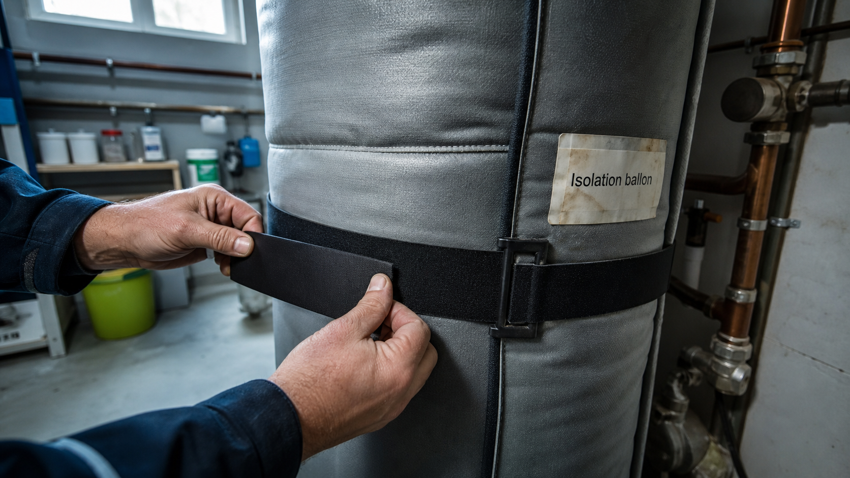 Chauffe eau isolation avec housse isolante pour réduire les pertes