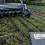 Démousseur ou scarificateur : scarification du feutre sur pelouse