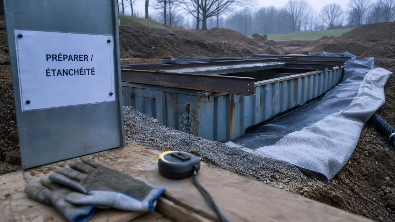 Enterrer un container : drainage et étanchéité pour éviter les mauvaises surprises
