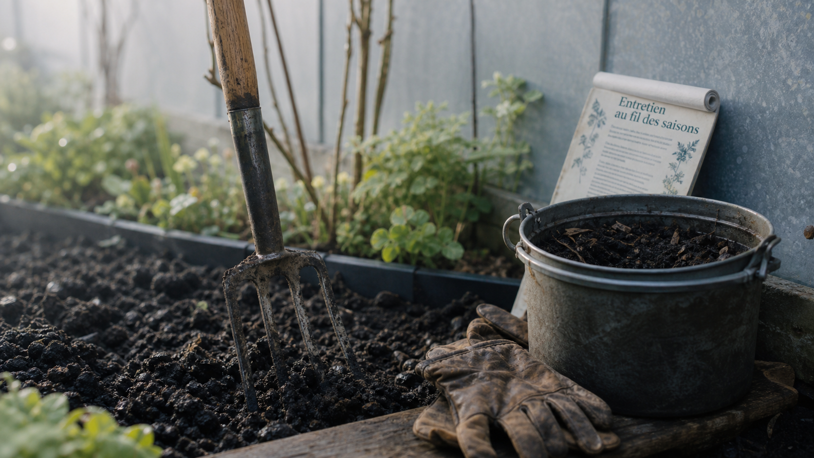 Entretenir son jardin au fil des saisons : fourche-bêche et compost au printemps