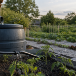 Récupérer l’eau de pluie au jardin : gouttière vers cuve, arrosage potager