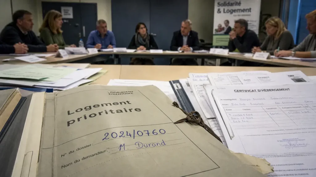 Dossier DALO prioritaire pour un logement social, commission logement social