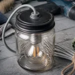DIY lampe en bocal de verre, luminaire design à petit prix